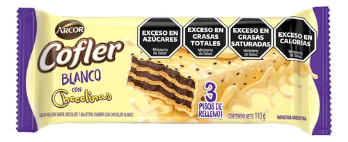 OBLEA COFLER BLANCO CON CHOCOLINAS