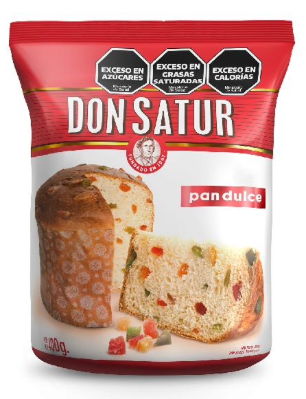 PAN DULCE DON SATUR CON FRUTAS