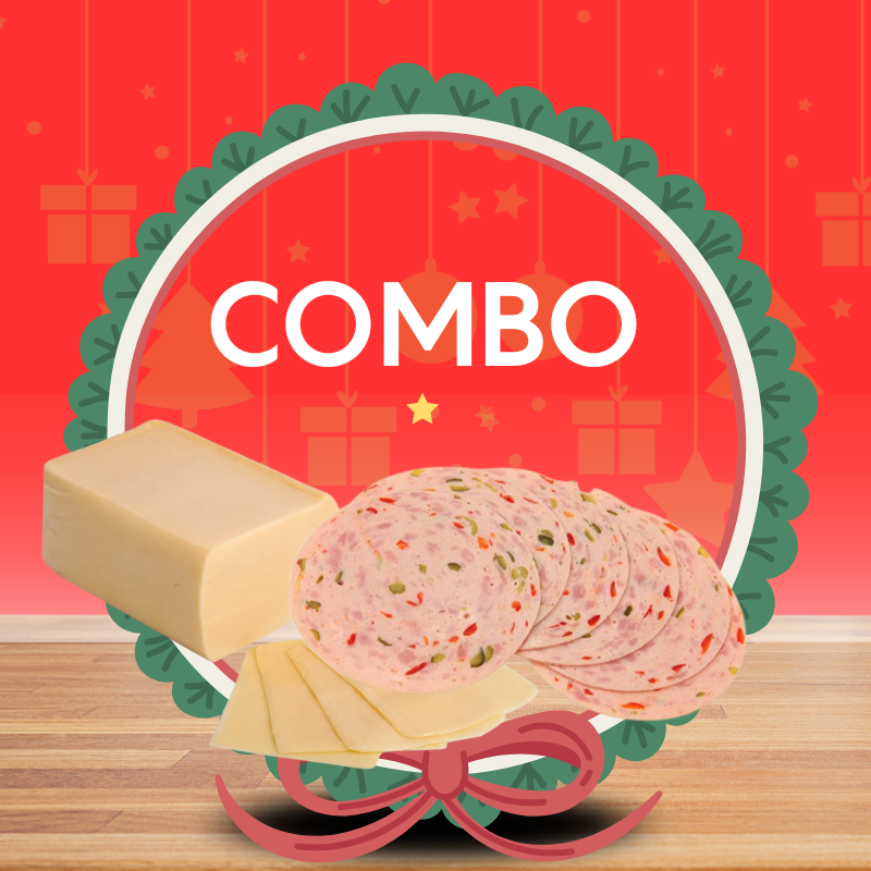 200gr queso barra + 200gr salchichon primavera